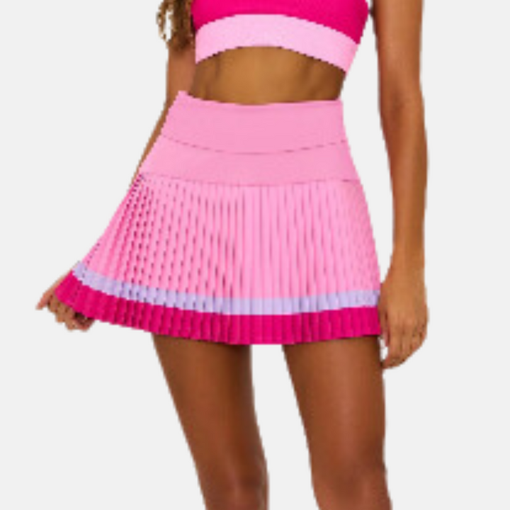 Raspberry Colorblock Skirt