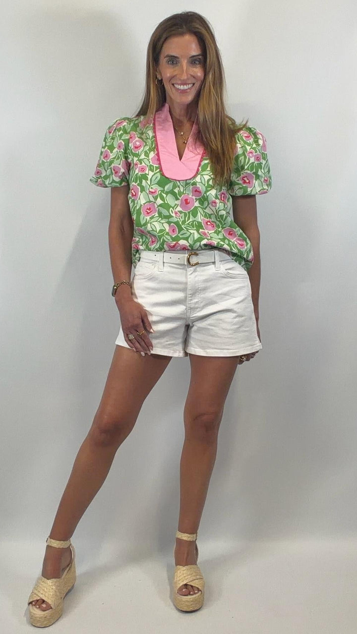 Green Ric Rac Top
