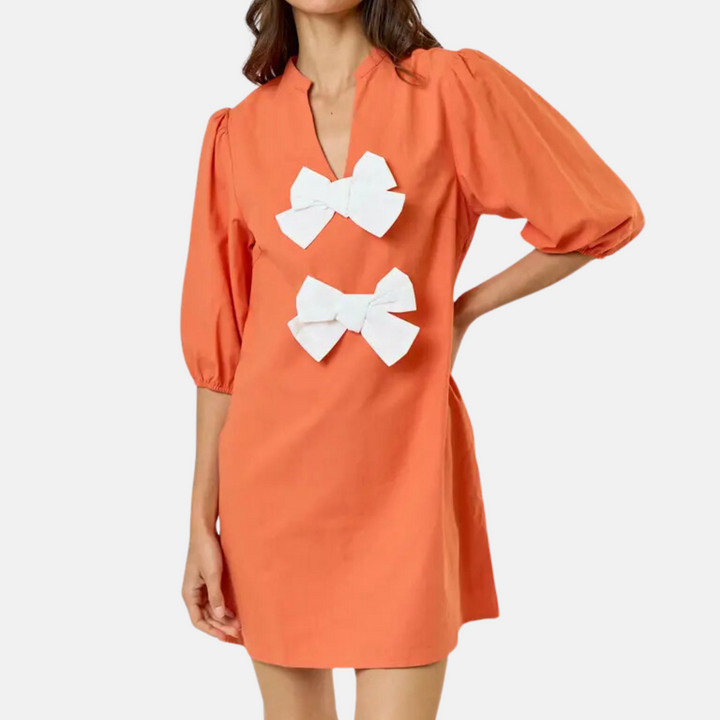 Orange Bows Dress