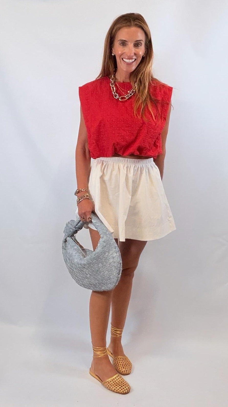 Sleeveless Bubble Top