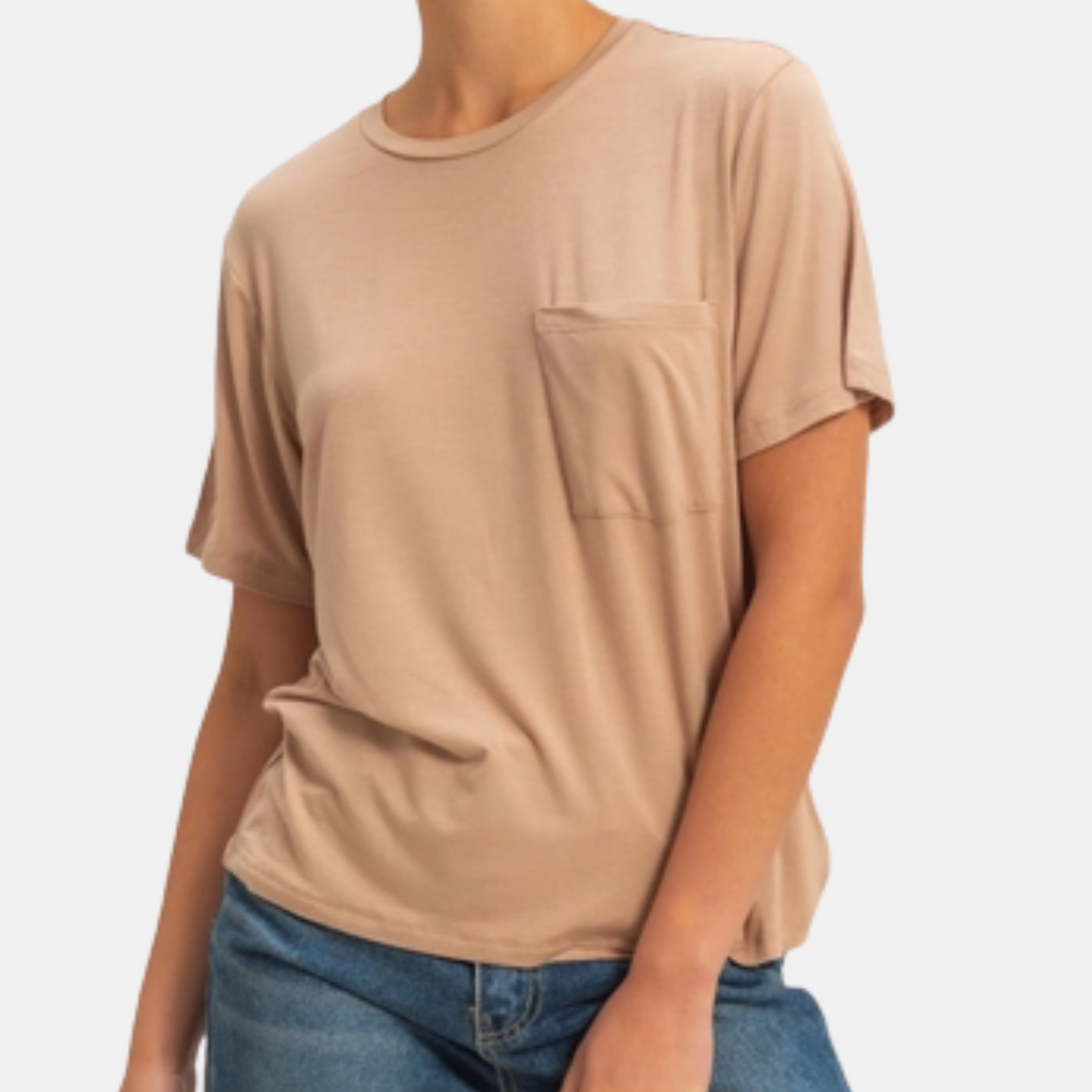 Classic Crewneck Pocket Top