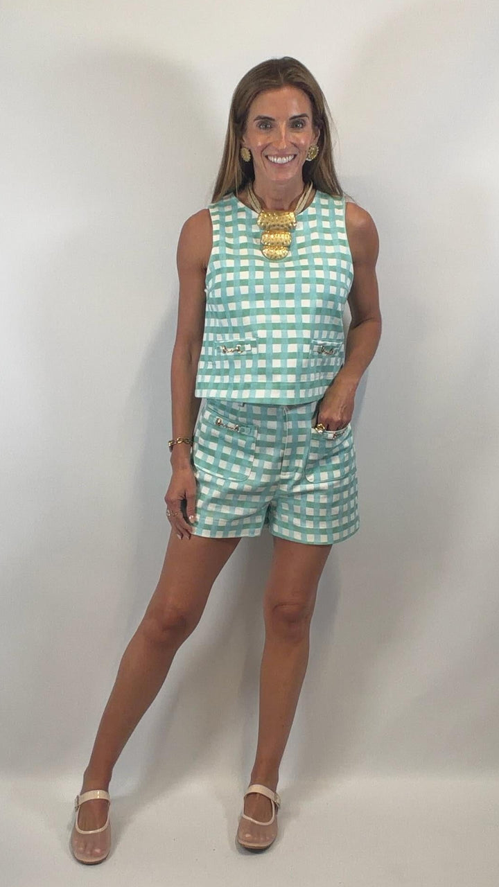 Plaid Mint Combo Set