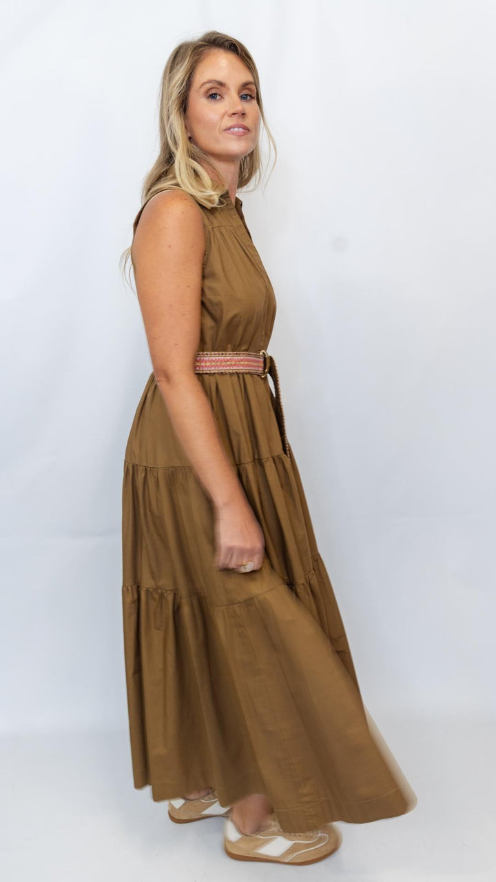Tiered Dress Embroidered Belt