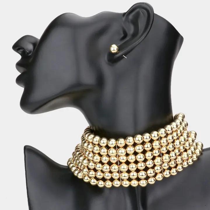 Metal Choker Necklace