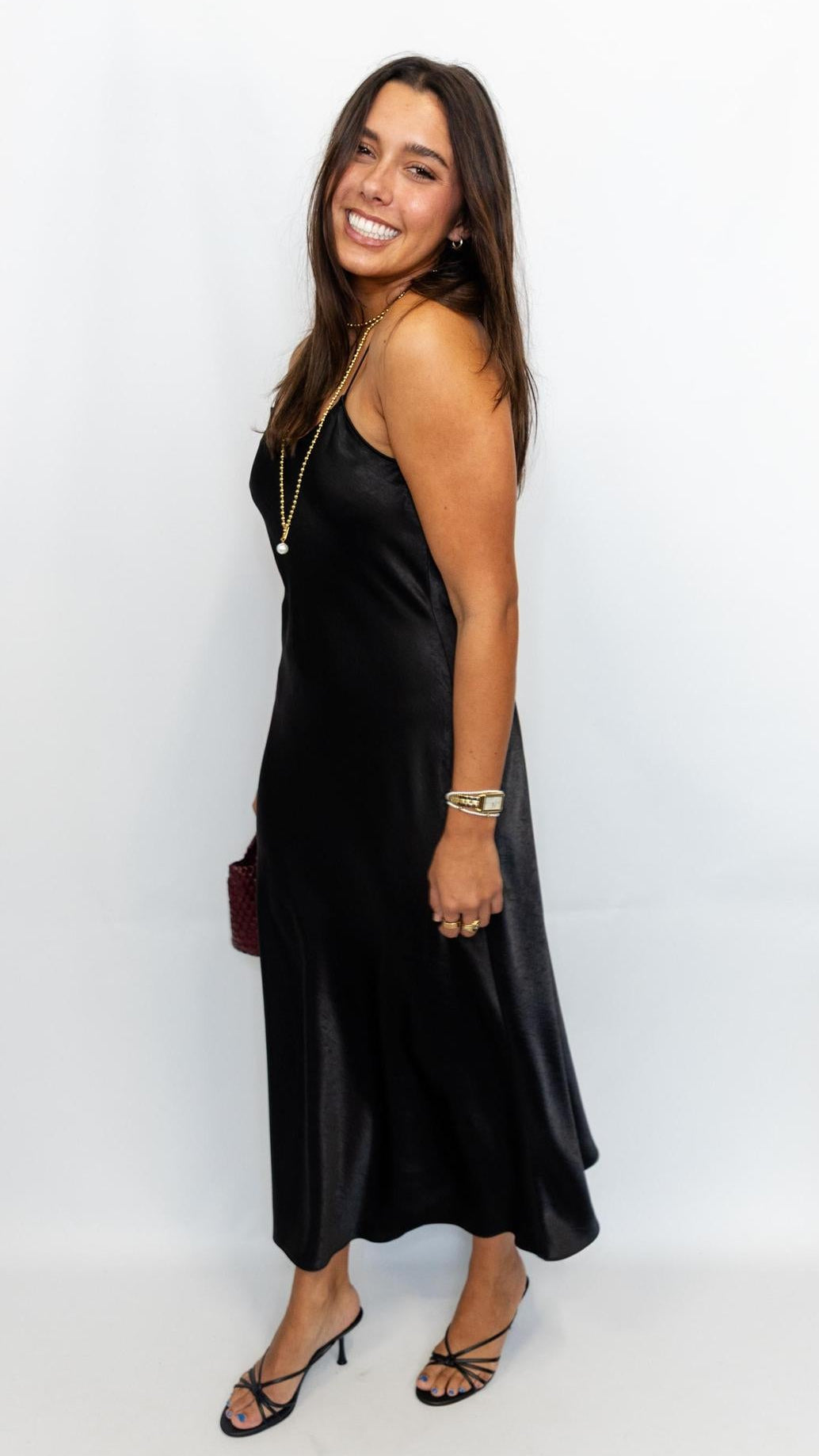 Satin Maxi Slip Dress