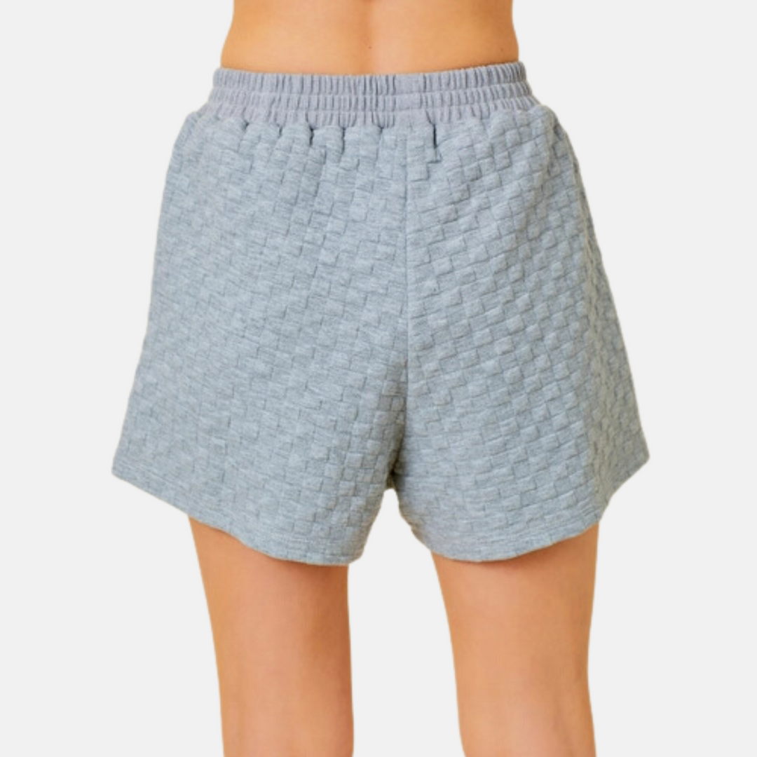 Grey Knit Shorts