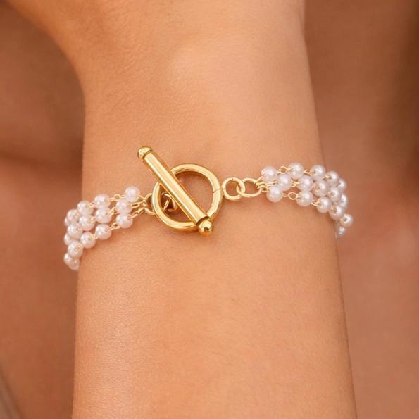 18K Gold Plated Waterproof Stainless Steel Chain Bracelet
