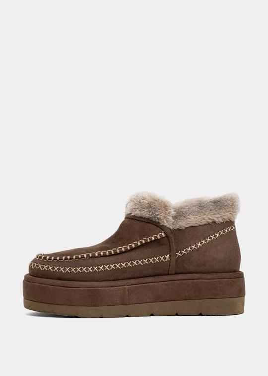 Ulla Taupe Suede Bootie