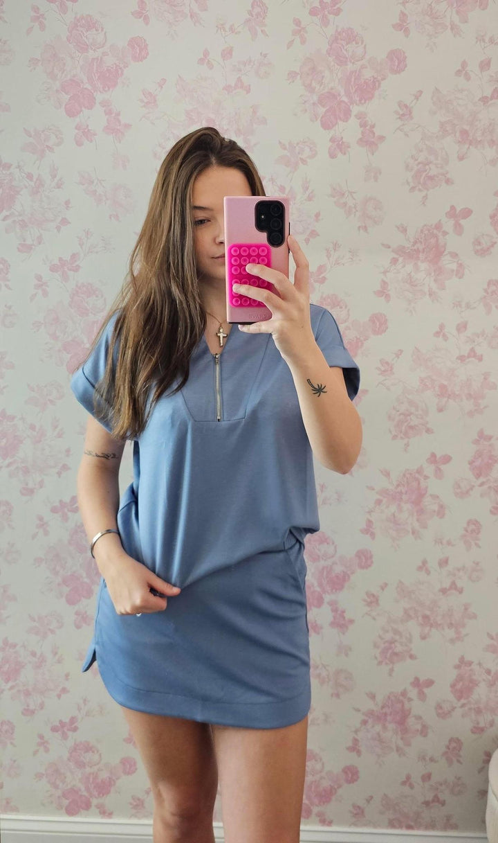 High Waist A Line Skort