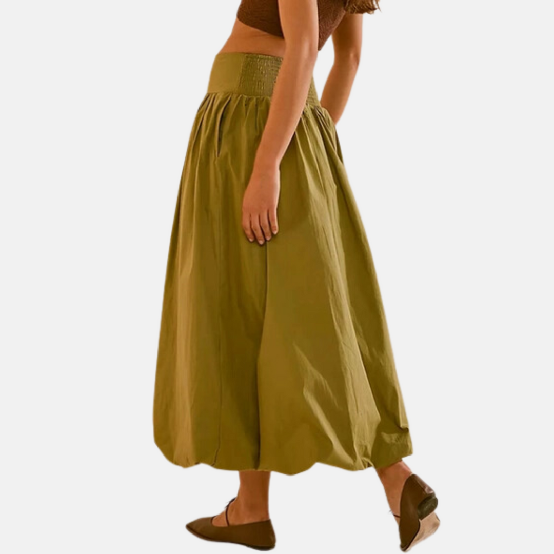 Olive Waistband Skirt