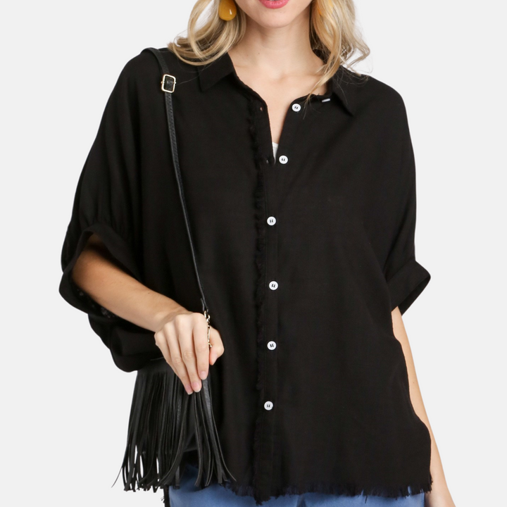 Linen Button Down top