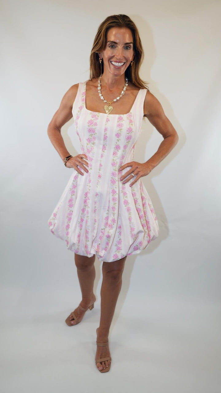 Pink Cabbage Rose Dress