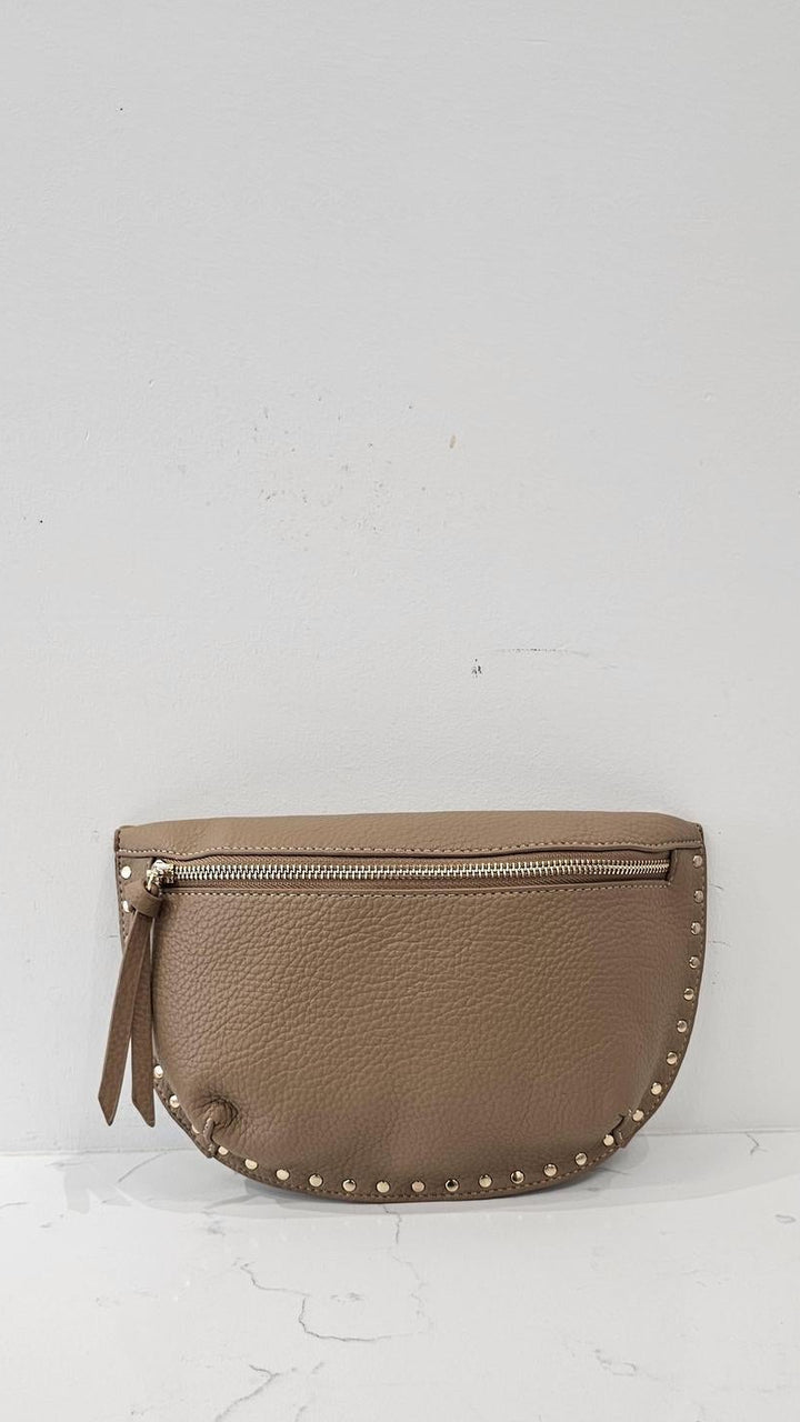 Camel Fanny Pack with Studs – Abide Boutique