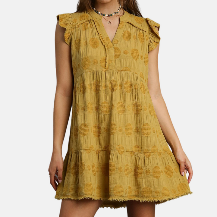 Golden Kiwi Mini Dress