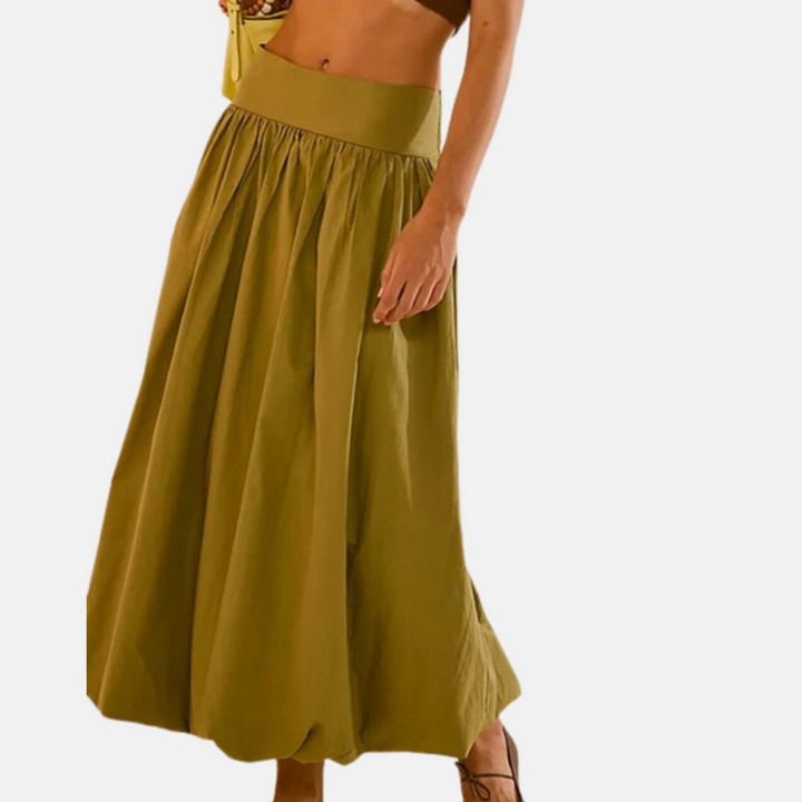 Olive Waistband Skirt