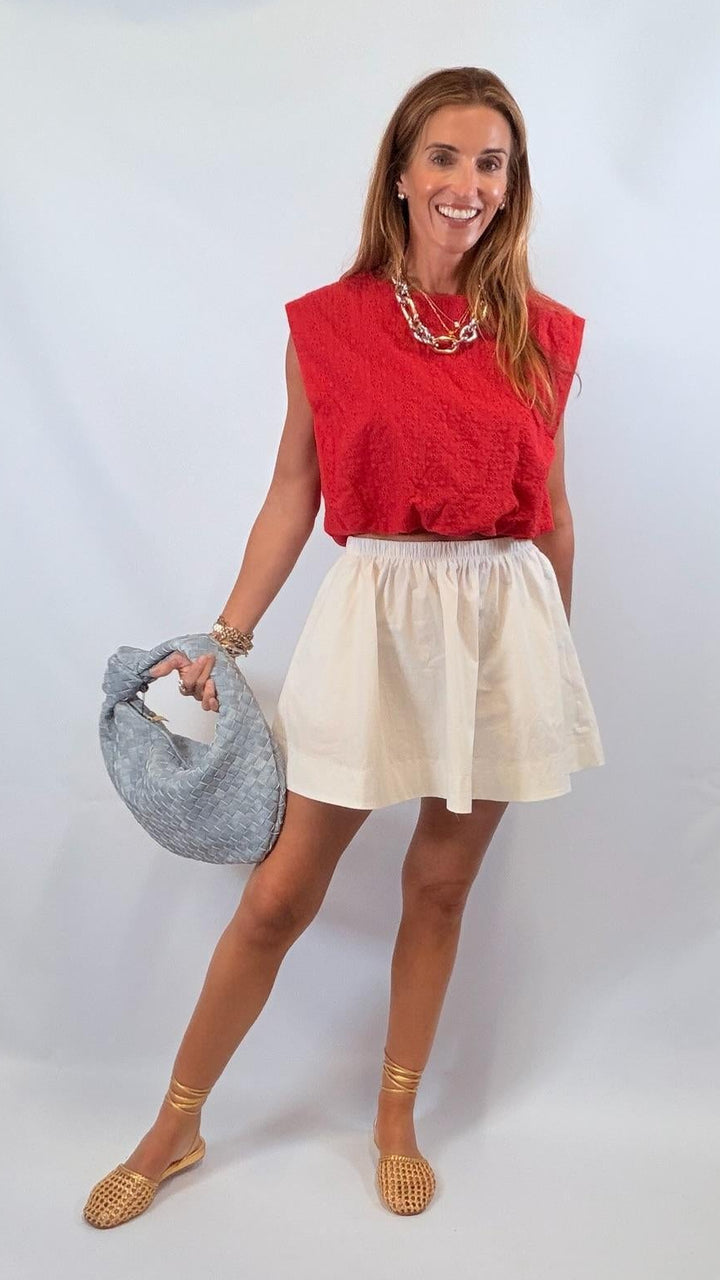 Crisp Poplin Skirt