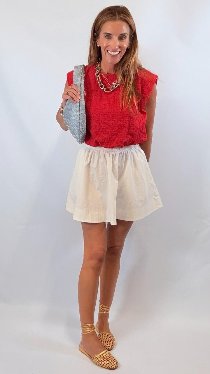 Crisp Poplin Skirt