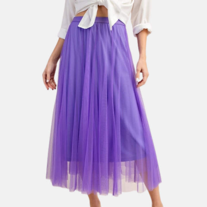 Violet Tulle Maxi Skirt