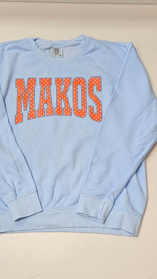 TRR Makos Lt Blue Dot Sweatshirt