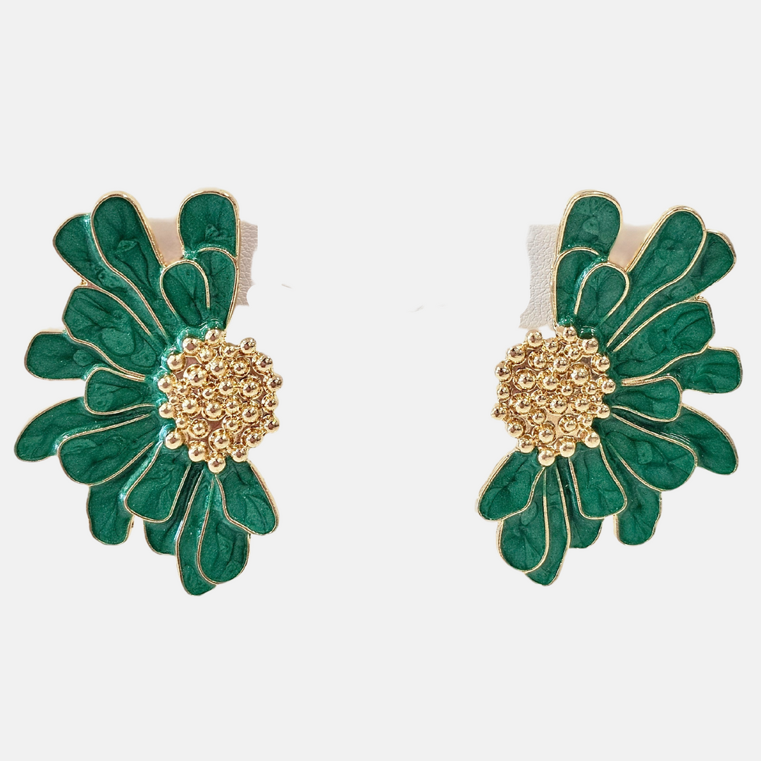 Enamel Flower Earring