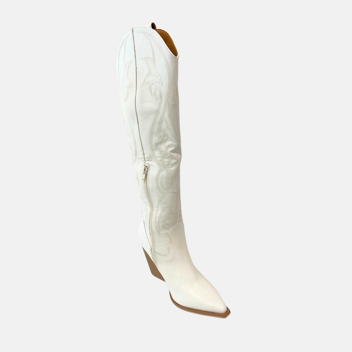 White Cowboy Boot